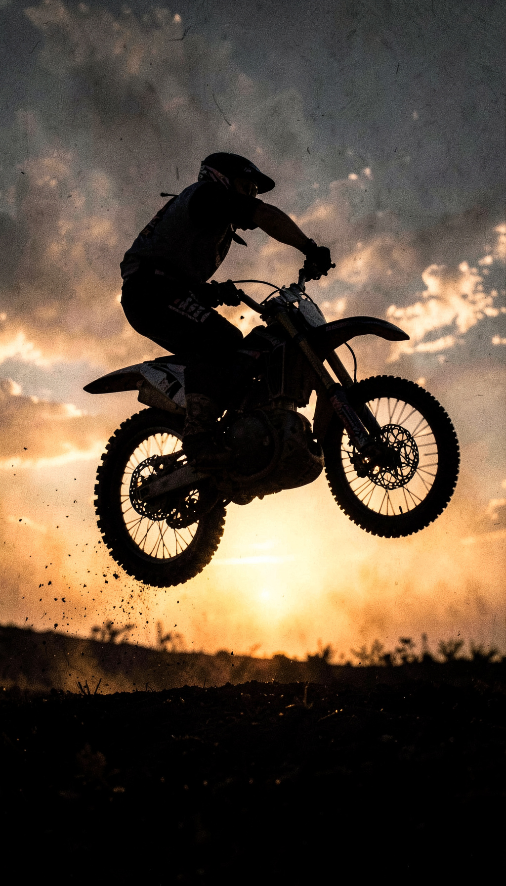 Dirt bike jumping